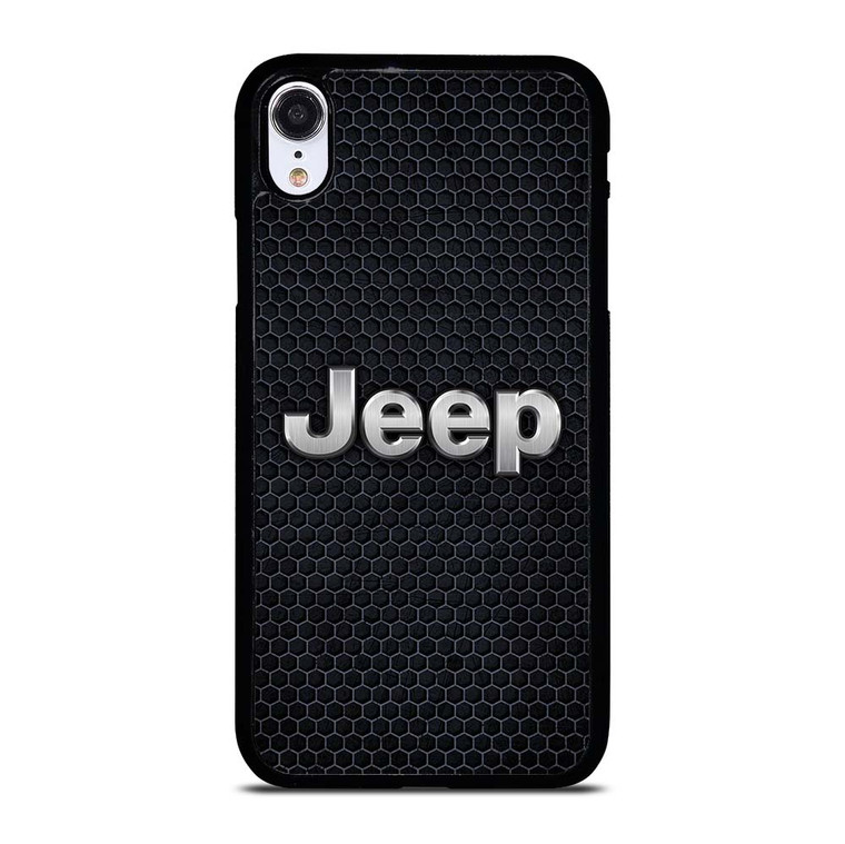 JEEP BLACK METAL LOGO iPhone XR Case Cover