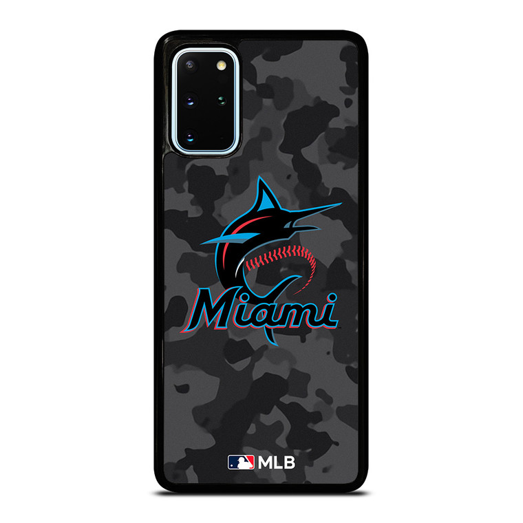 MIAMI MARLINS BASEBALL BLACK CAMO Samsung Galaxy S20 Plus Case Cover