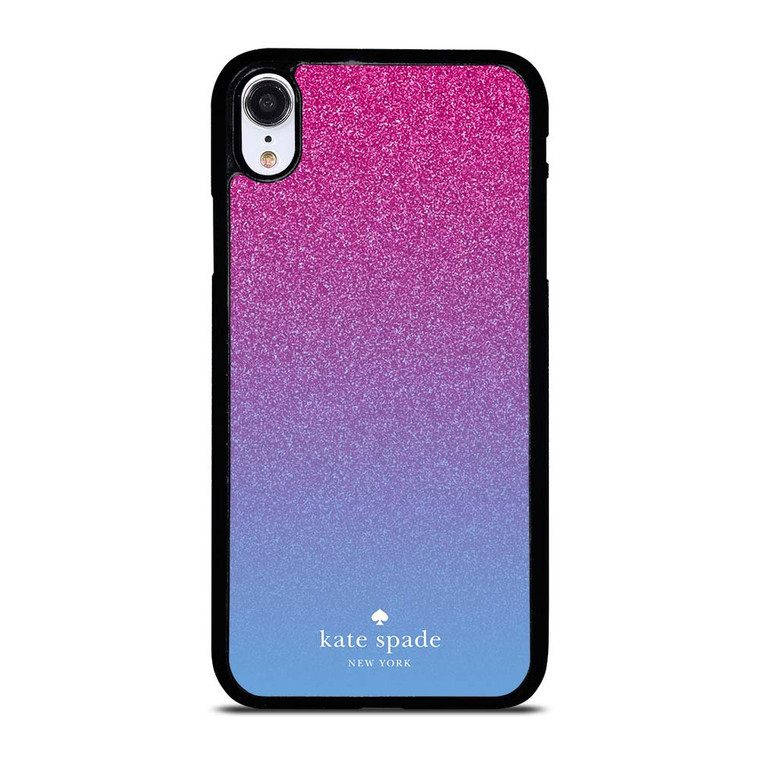 KATE SPADE NEW YORK PINK BLUE GLITTER iPhone XR Case Cover KATE SPADE NEW YORK PINK BLUE GLITTER iPhone XR Case Cover