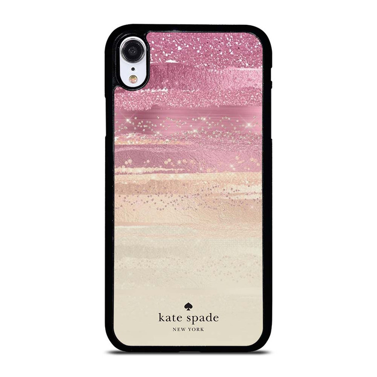 KATE SPADE NEW YORK ROSE GOLD GLITTER iPhone XR Case Cover