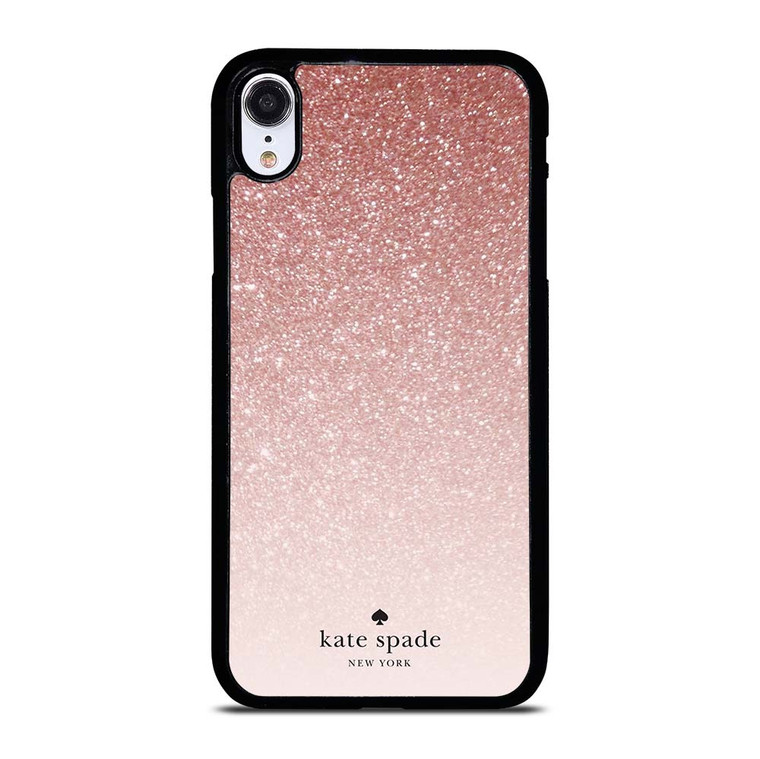 KATE SPADE NEW YORK ROSE WHITE GLITTER iPhone XR Case Cover KATE SPADE NEW YORK ROSE WHITE GLITTER iPhone XR Case Cover