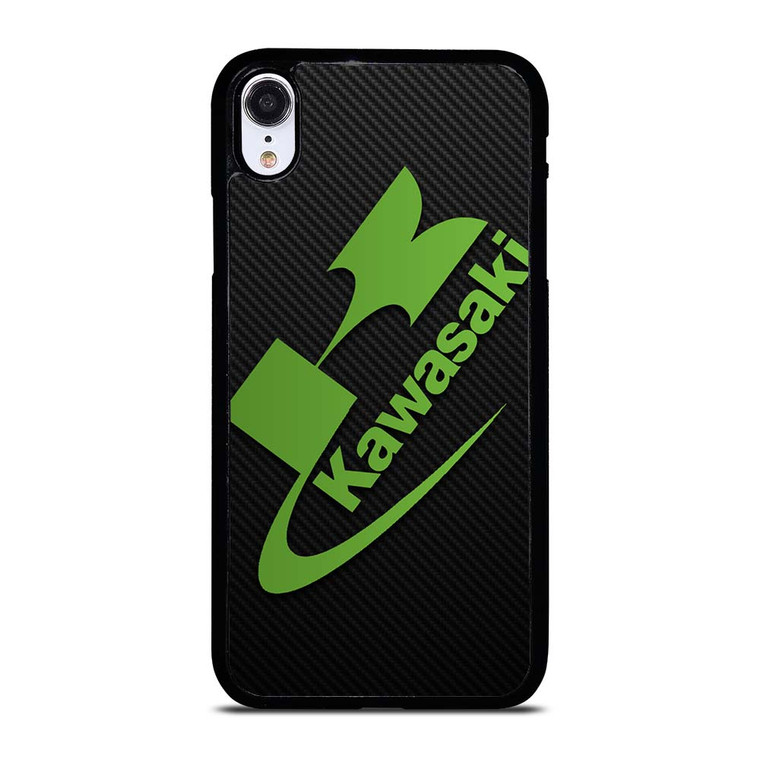 KAWASAKI MOTOR LOGO CARBON iPhone XR Case Cover