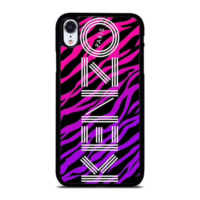 KENZO PARIS TIGER PURPLE iPhone XR Case Cover KENZO PARIS TIGER PURPLE iPhone XR Case Cover