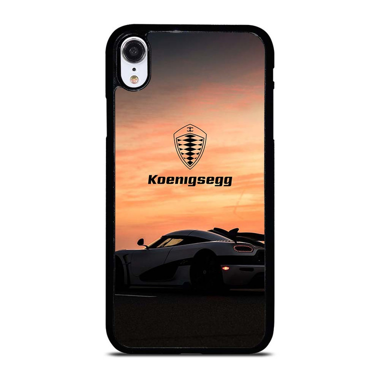 KOENIGSEGG CAR SUNSET LOGO iPhone XR Case Cover KOENIGSEGG CAR SUNSET LOGO iPhone XR Case Cover