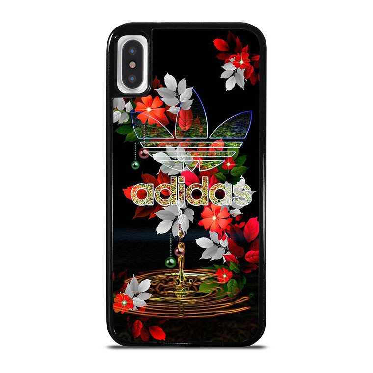 ADIDAS FLOWER PATTERN iPhone X / XS Case Cover