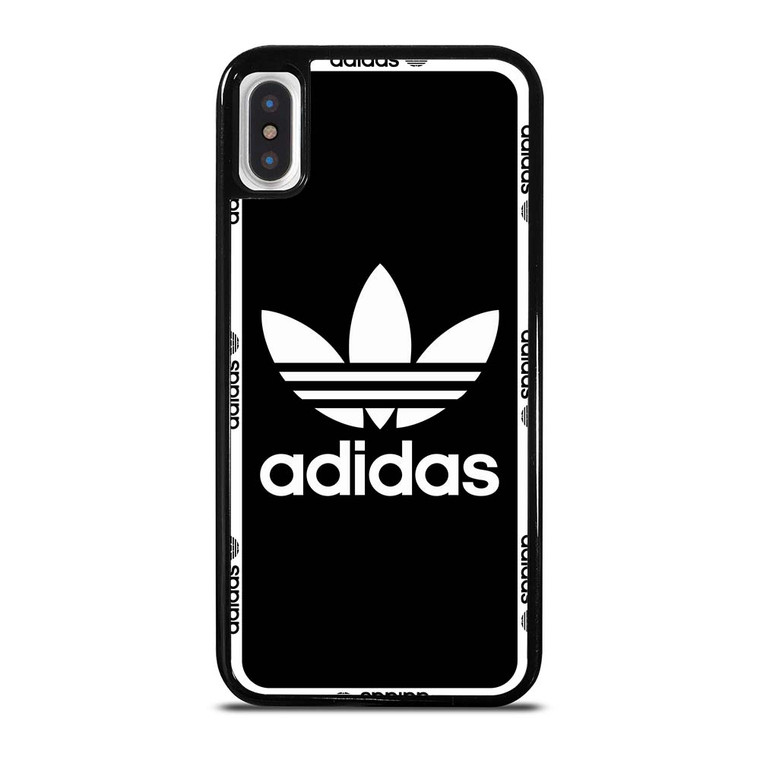 ADIDAS TREFOIL ROUND BLACK iPhone X / XS Case Cover