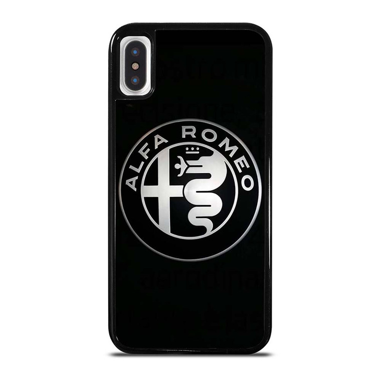 ALFA ROMEO METAL BLACK iPhone X / XS Case Cover