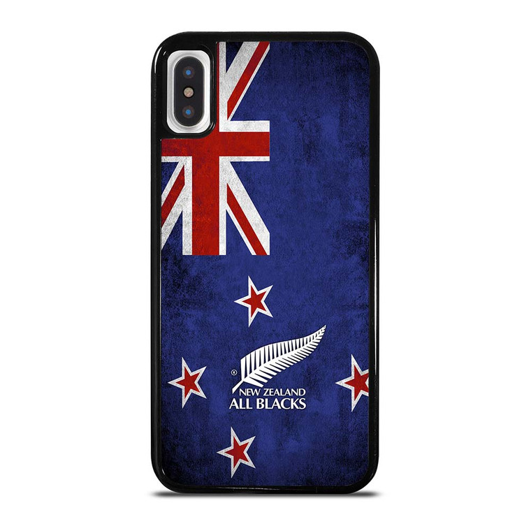 ALL BLACKS NEW ZEALAND FLAG iPhone X / XS Case Cover