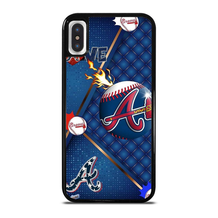 ATLANTA BRAVES LOVE BASEBALL iPhone X / XS Case Cover