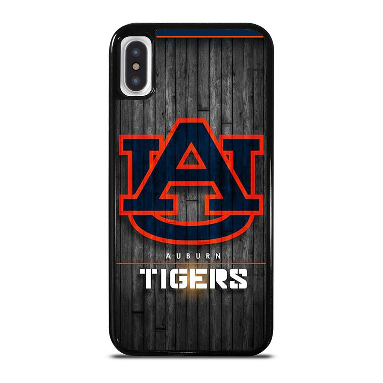 AUBURN TIGERS WOODEN LOGO iPhone X / XS Case Cover
