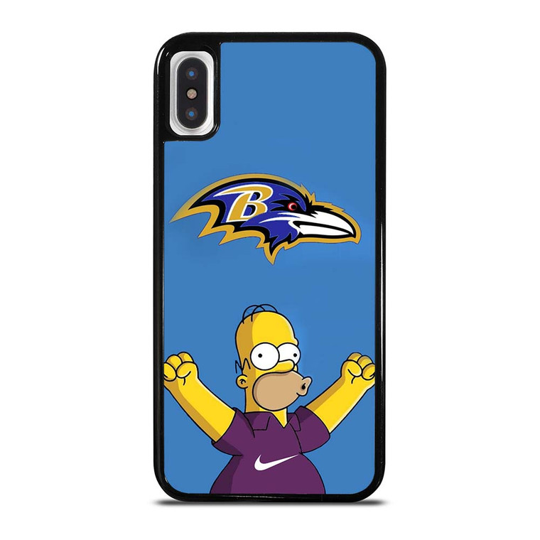 BALTIMORE RAVENS NIKE THE SIMPSONS iPhone X / XS Case Cover