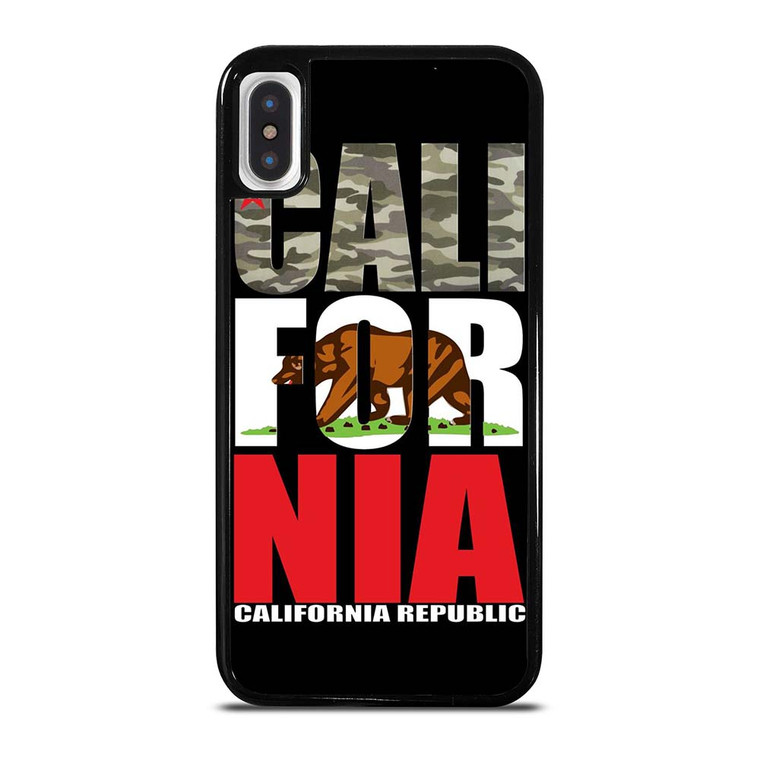 CALIFORNIA REPUBLIC CAMO SYMBOL iPhone X / XS Case Cover