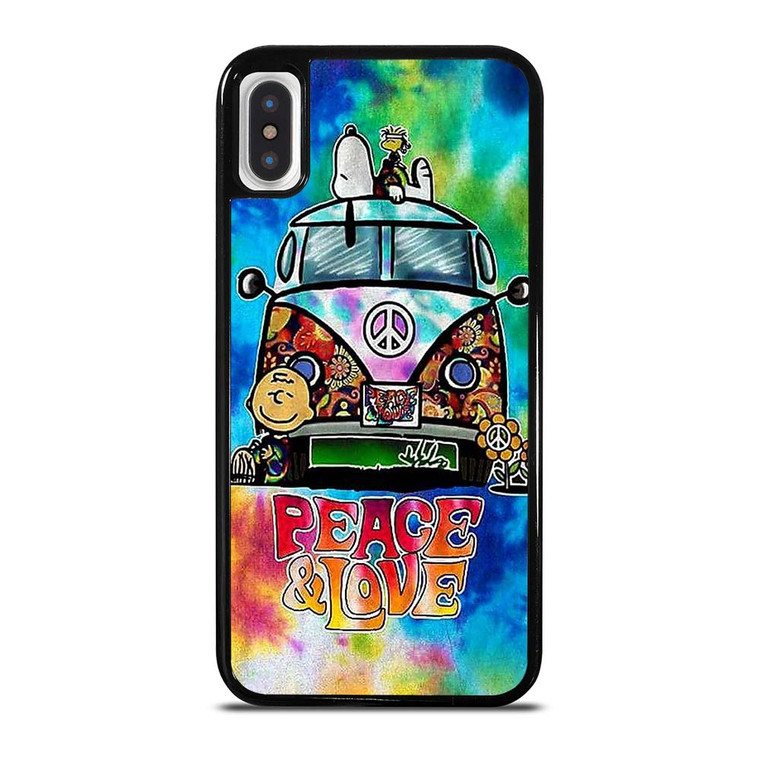 CHARLIE BROWN PEANUTS PEACE LOVE iPhone X / XS Case Cover
