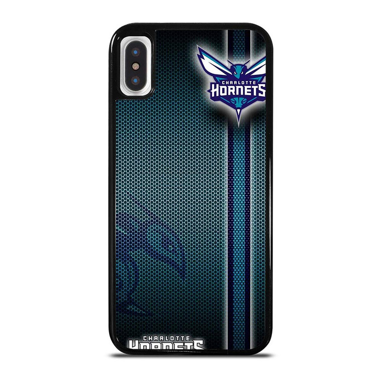 CHARLOTTE HORNETS METAL LOGO iPhone X / XS Case Cover