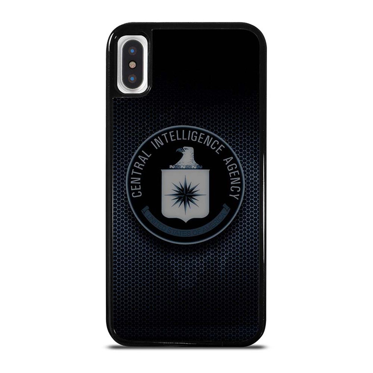 CIA CENTRAL INTELLIGENCE AGENCY METAL LOGO iPhone X / XS Case Cover CIA CENTRAL INTELLIGENCE AGENCY METAL LOGO iPhone X / XS Case Cover