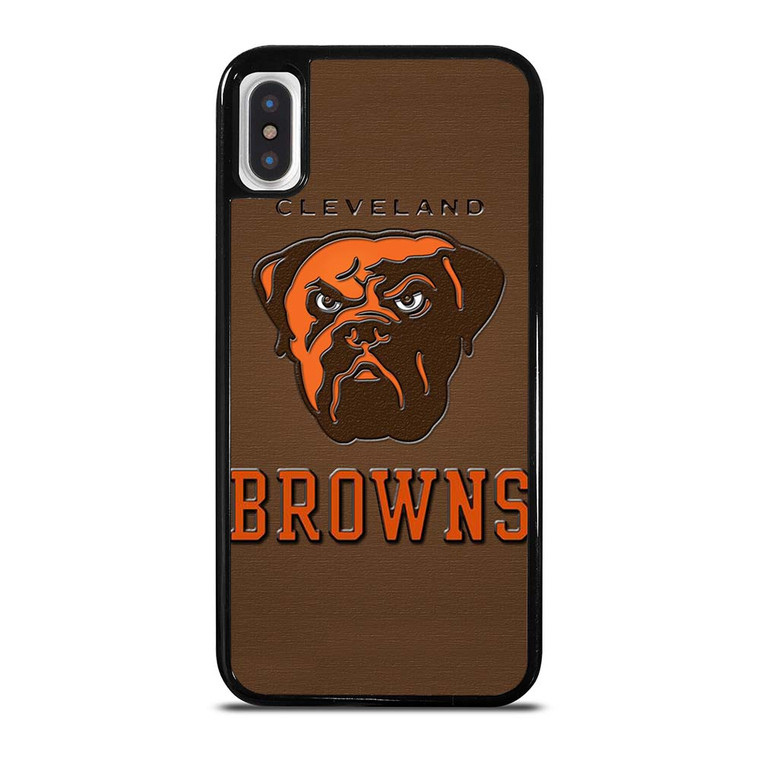 CLEVELAND BROWNS DOG NFL MASCOT iPhone X / XS Case Cover