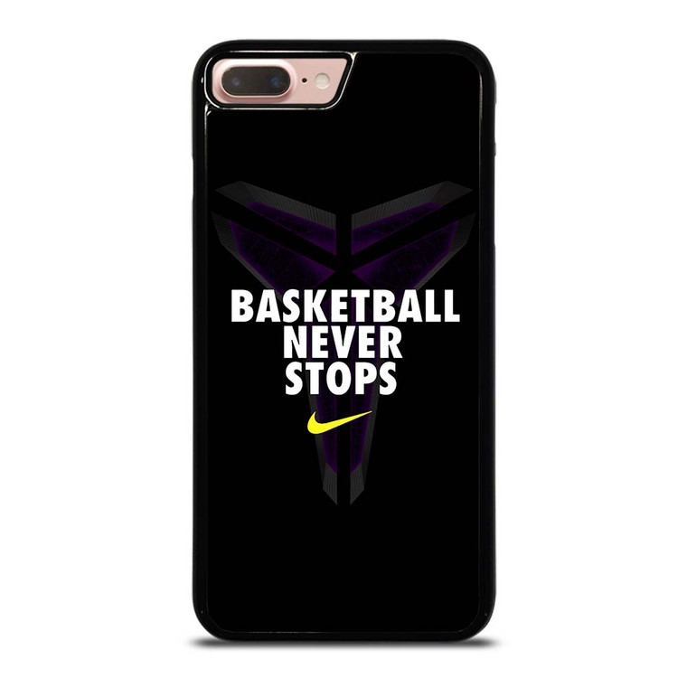BASKETBALL NEVER STOPS BLACK MAMBA iPhone 7 / 8 Plus Case Cover