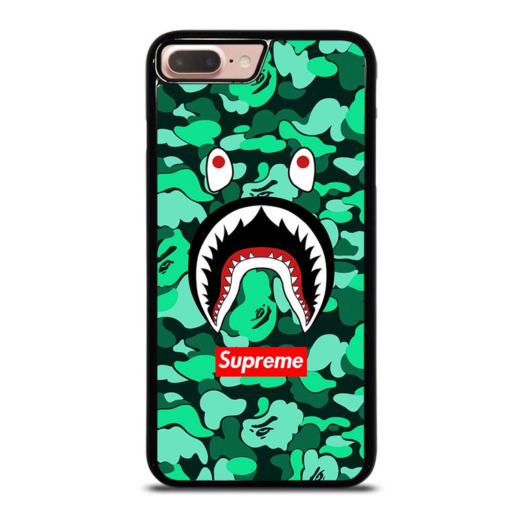 CAMO BATHING APE SUPREME GREEN iPhone 7 / 8 Plus Case Cover