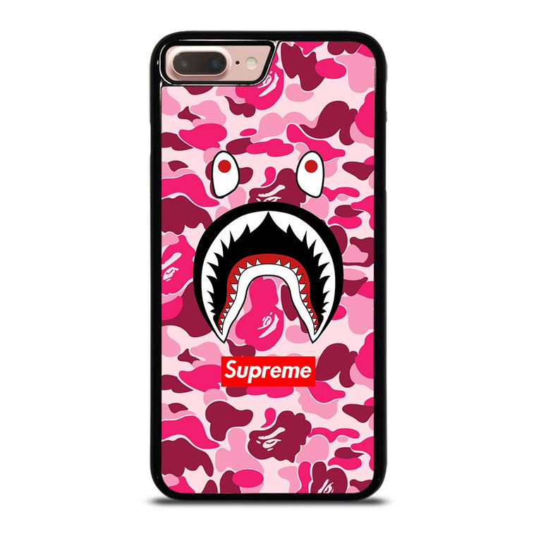 CAMO BATHING APE SUPREME PINK iPhone 7 / 8 Plus Case Cover