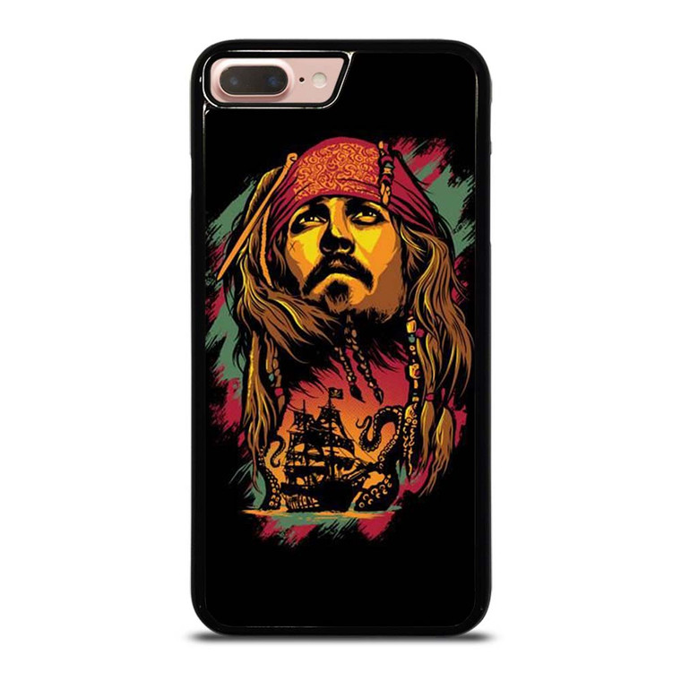 CAPTAIN JACK PIRATES OF THE CARIBBEAN ART iPhone 7 / 8 Plus Case Cover