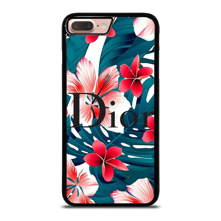CHRISTIAN DIOR HIBISCUS FLOWER iPhone 7 / 8 Plus Case Cover