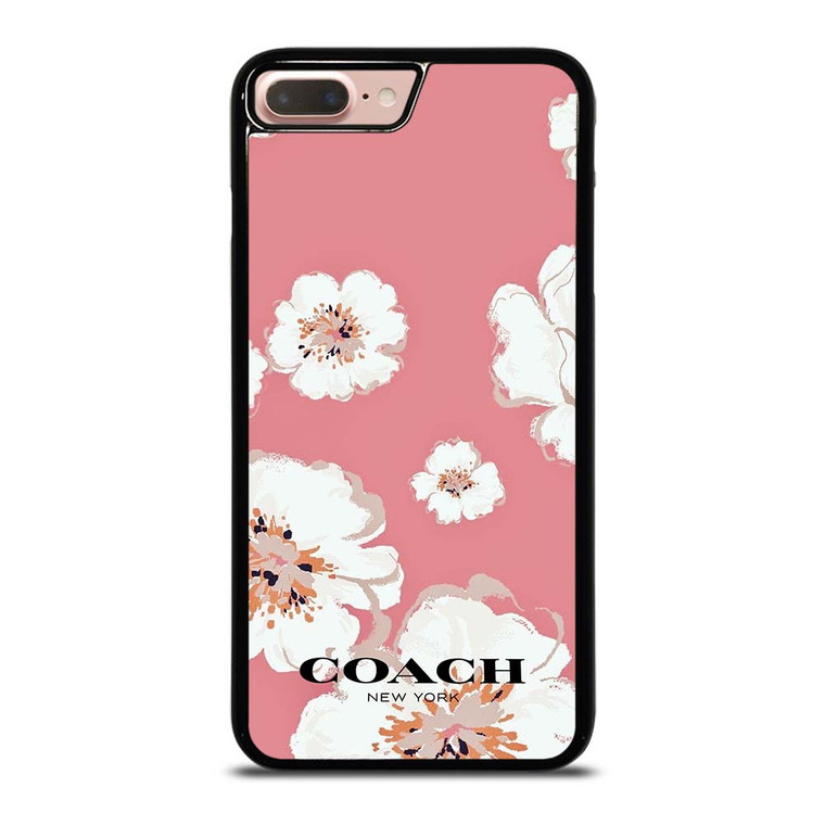 COACH NEW YORK PINK FLOWER iPhone 7 / 8 Plus Case Cover