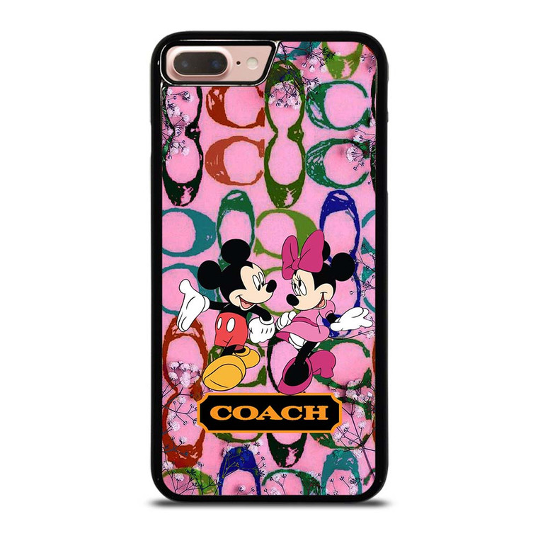 COACH PINK FLOWER MICKEY MINNIE iPhone 7 / 8 Plus Case Cover