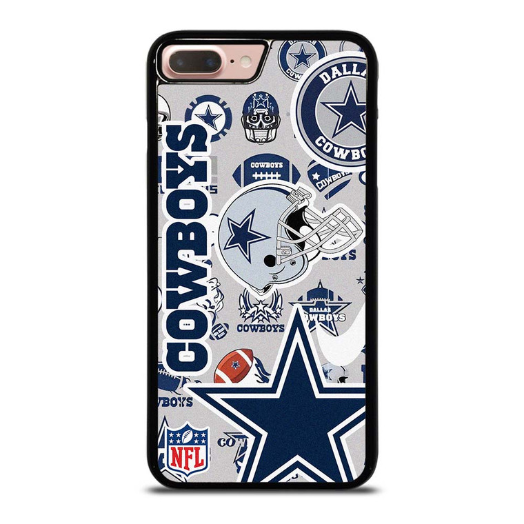 DALLAS COWBOYS NFL STICKER BOMB iPhone 7 / 8 Plus Case Cover