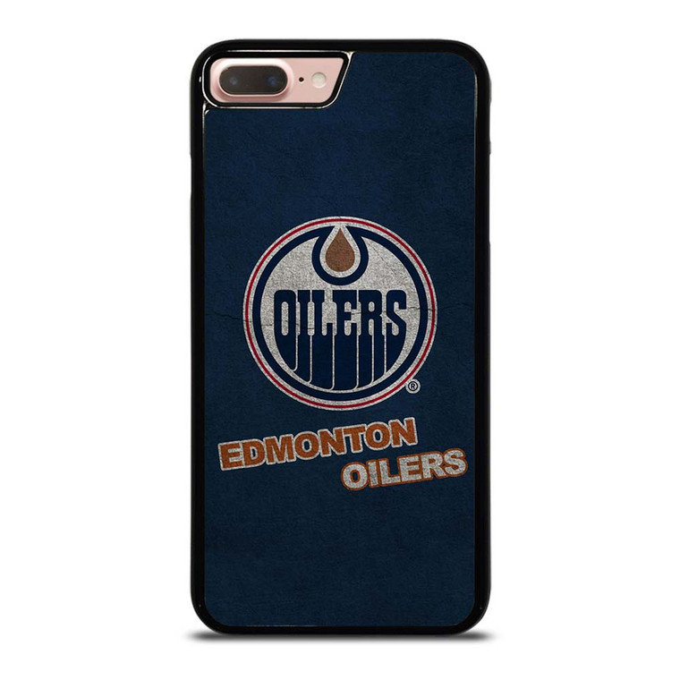 EDMONTON OILERS LOGO BLUE SUEDE iPhone 7 / 8 Plus Case Cover