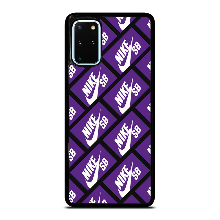NIKE SB SKATEBOARD BOX PATTERN PURPLE Samsung Galaxy S20 Plus Case Cover