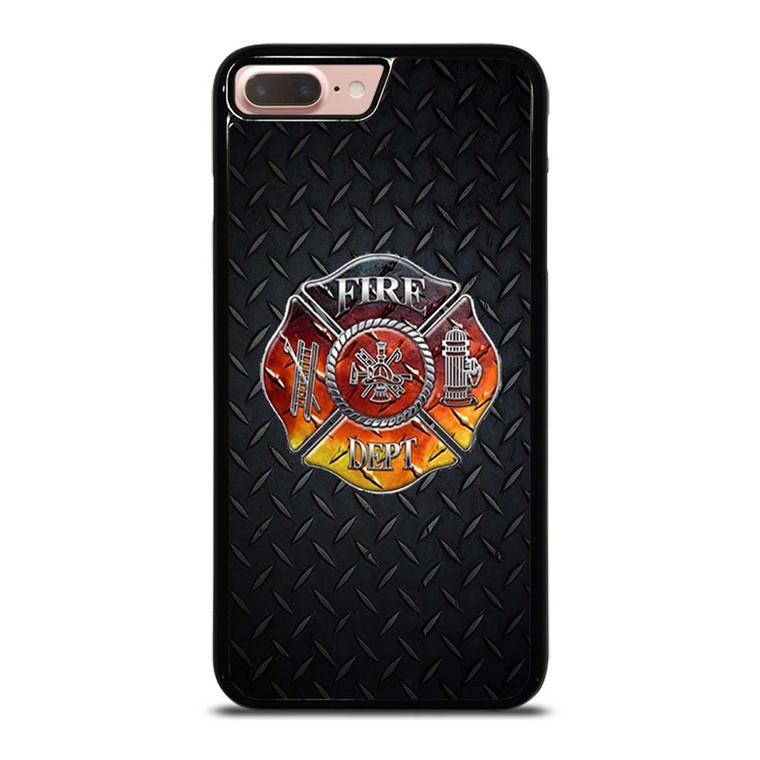 FIREFIGHTER FIREMAN METAL LOGO iPhone 7 / 8 Plus Case Cover