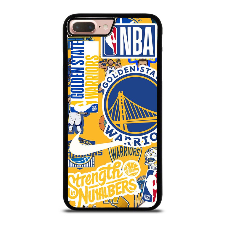 GOLDEN STATE WARRIORS NBA STICKER BOMB iPhone 7 / 8 Plus Case Cover