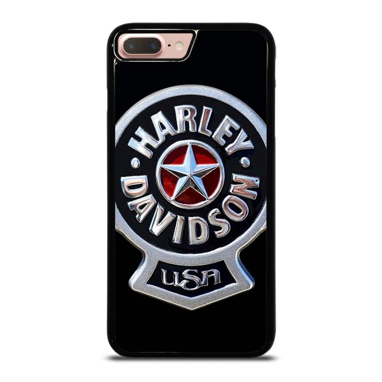 HARLEY DAVIDSON USA METAL EMBLEM iPhone 7 / 8 Plus Case Cover