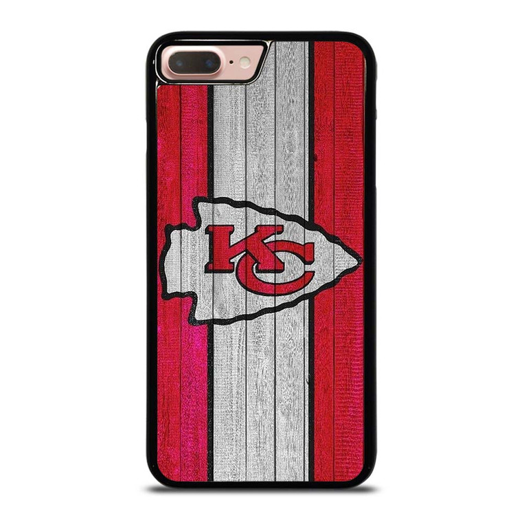 KANSAS CITY CHIEFS WOODEN LOGO iPhone 7 / 8 Plus Case Cover KANSAS CITY CHIEFS WOODEN LOGO iPhone 7 / 8 Plus Case Cover