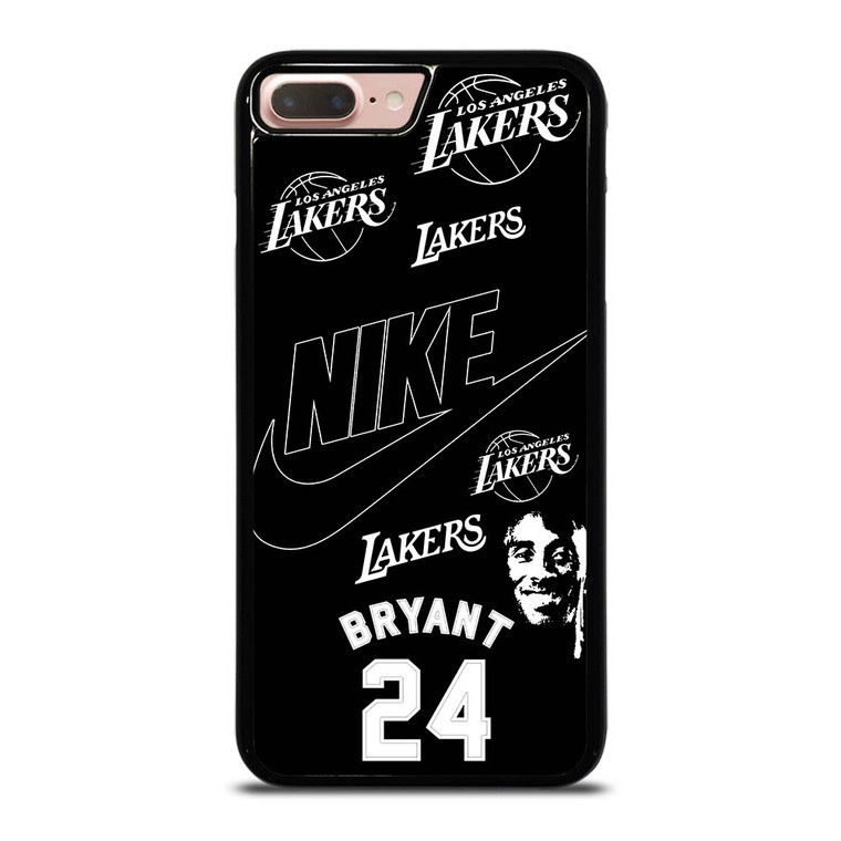 KOBER BRYANT LAKERS NIKE BLACK iPhone 7 / 8 Plus Case Cover KOBER BRYANT LAKERS NIKE BLACK iPhone 7 / 8 Plus Case Cover