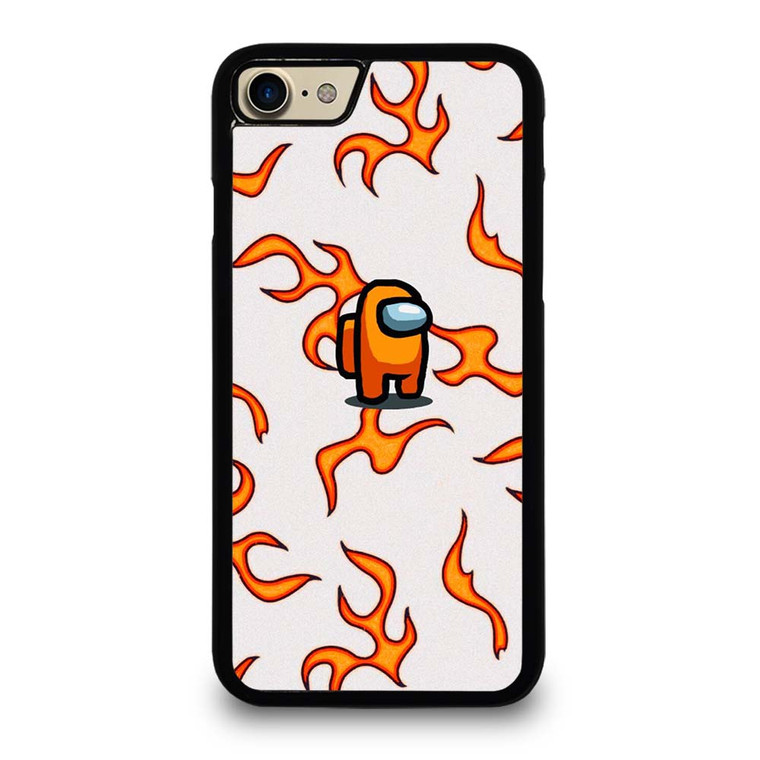 AMONG US ORANGE FLAMES iPhone 7 / 8 Case Cover