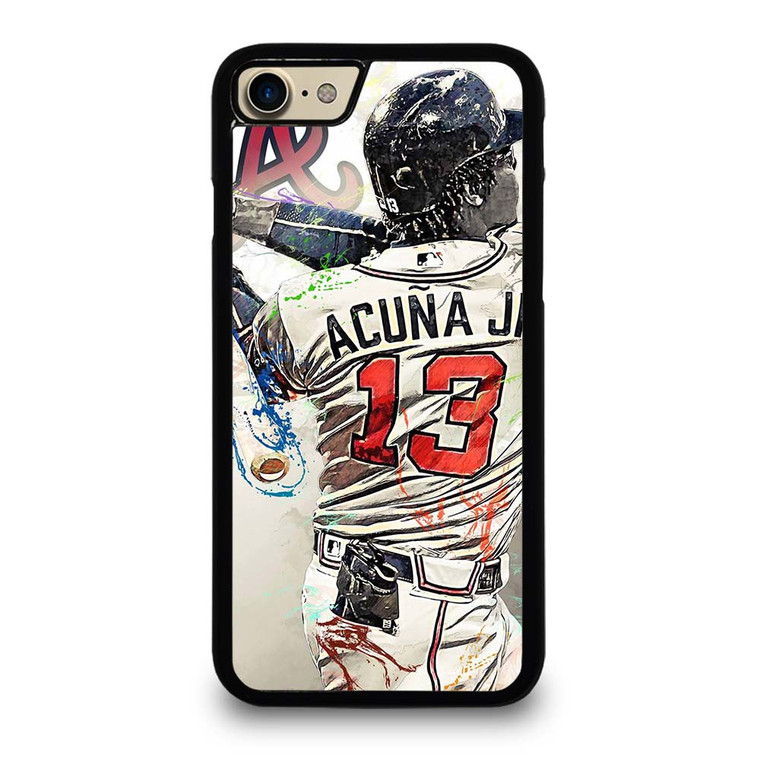 ATLANTA BRAVES ACUNA JR 13 BASEBALL iPhone 7 / 8 Case Cover