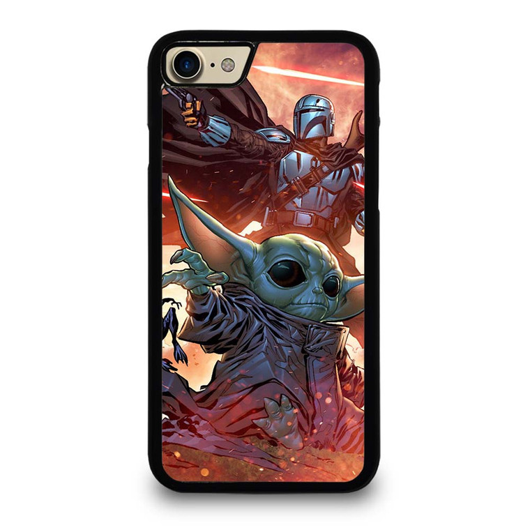 BABY YODA AND THE MANDALORIAN STAR WARS iPhone 7 / 8 Case Cover