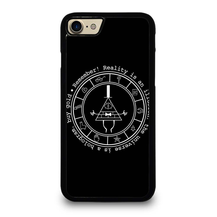 BILL CIPHER WHEEL BLACK iPhone 7 / 8 Case Cover
