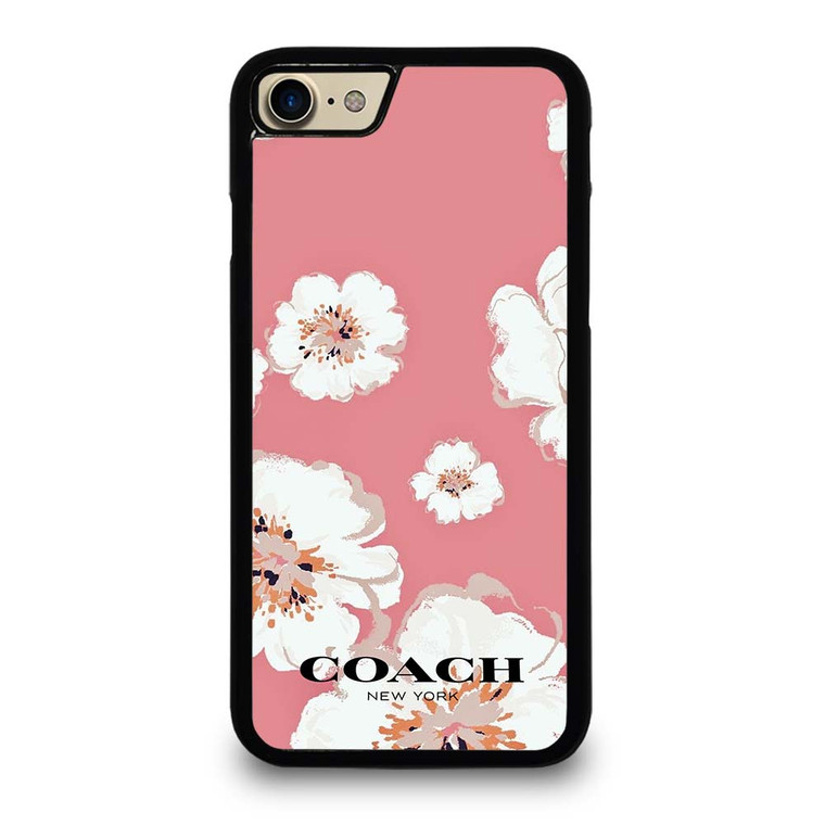 COACH NEW YORK PINK FLOWER iPhone 7 / 8 Case Cover