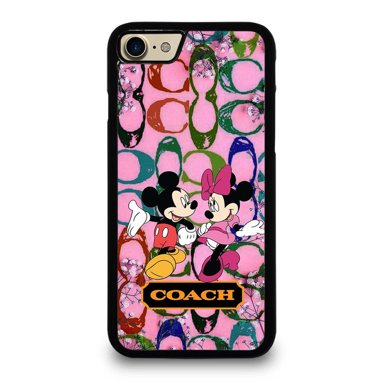 COACH PINK FLOWER MICKEY MINNIE iPhone 7 / 8 Case Cover