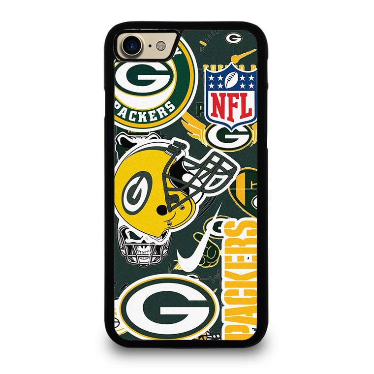 GREEN BAY PACKERS NFL STICKER BOMB iPhone 7 / 8 Case Cover