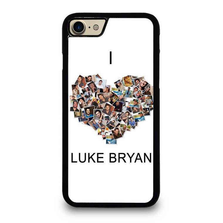 I LOVE LUKE BRYAN COLLAGE iPhone 7 / 8 Case Cover