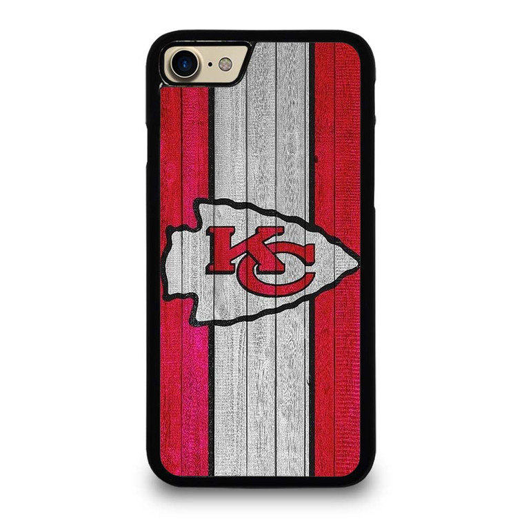 KANSAS CITY CHIEFS WOODEN LOGO iPhone 7 / 8 Case Cover