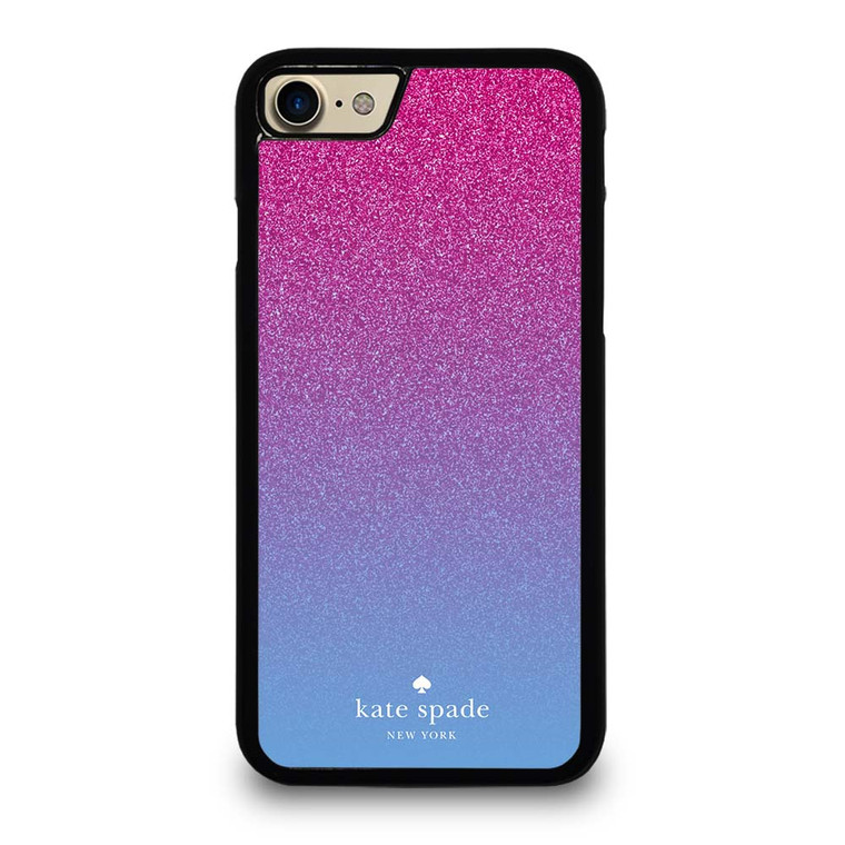 KATE SPADE NEW YORK PINK BLUE GLITTER iPhone 7 / 8 Case Cover