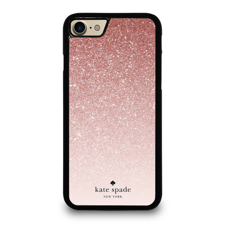 KATE SPADE NEW YORK ROSE WHITE GLITTER iPhone 7 / 8 Case Cover