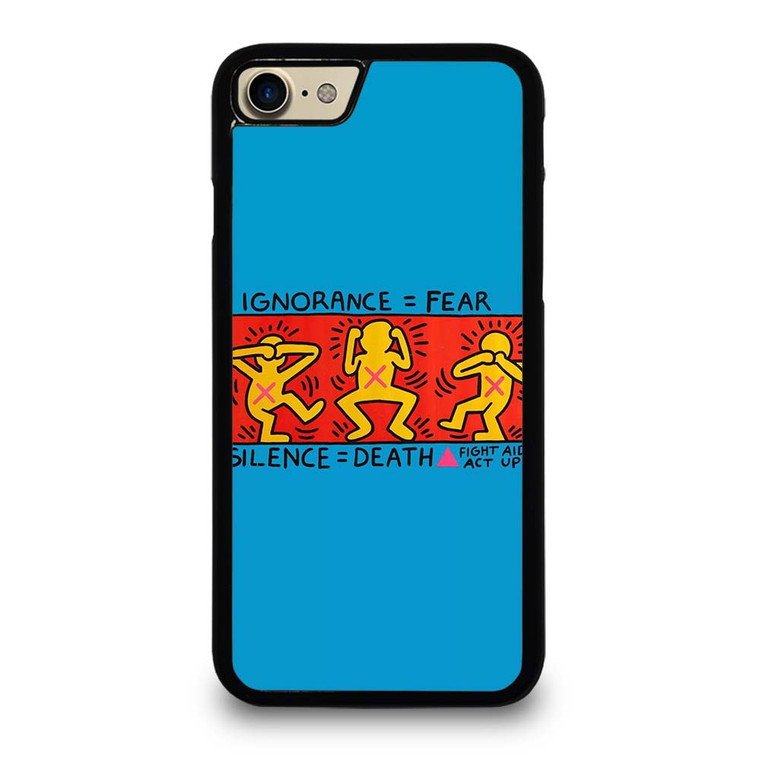 KEITH HARING SILENCE DEATH iPhone 7 / 8 Case Cover