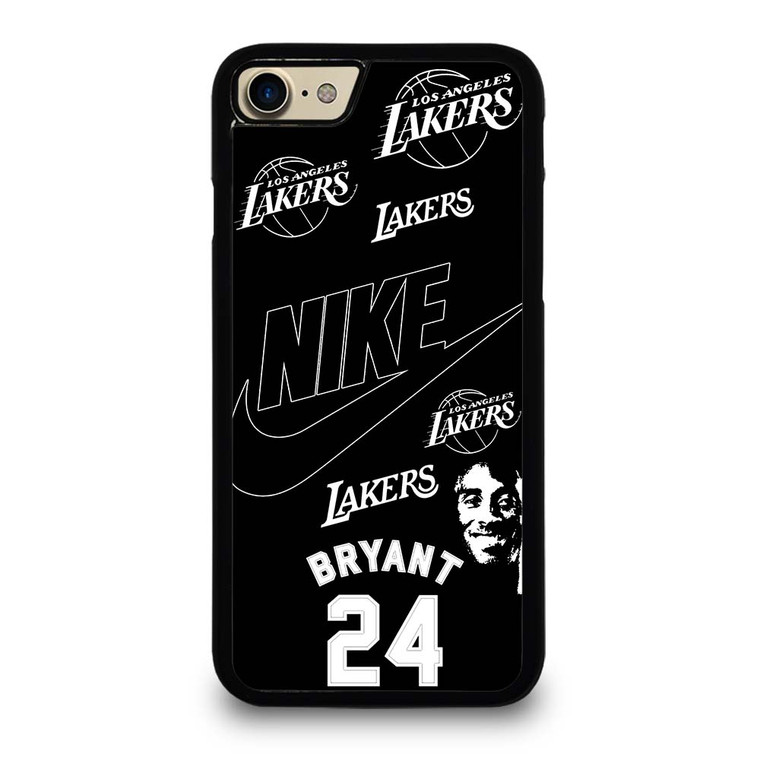 KOBER BRYANT LAKERS NIKE BLACK iPhone 7 / 8 Case Cover KOBER BRYANT LAKERS NIKE BLACK iPhone 7 / 8 Case Cover