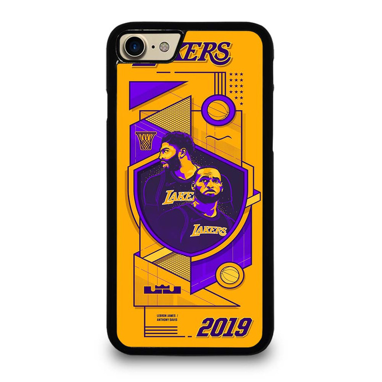 LA LAKERS LEBRON JAMES & ANTHONY DAVIS iPhone 7 / 8 Case Cover
