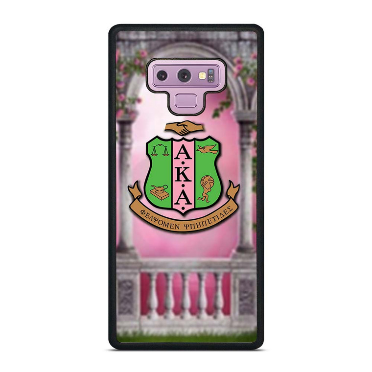 AKA PINK AND GREEN LOGO Samsung Galaxy Note 9 Case Cover